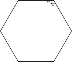 a hexagonal pentagon is shown with measurements for the top and bottom half of it