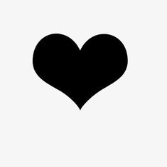 a black heart on a white background