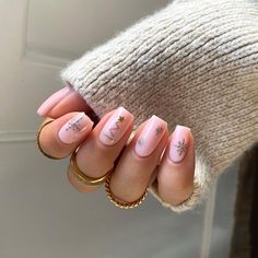 Pink Brunette, Anna Grace, Chrome Powder, 50 Christmas, Pink Acrylic Nails, Autumn Nails, Minimalist Nails