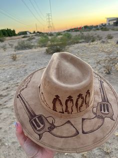 Burned Hat Design Western, Cowboy Hat Crafts, Western Items, Cowboy Hat Styles