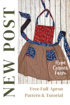 the apron pattern is available for all ages and sizes