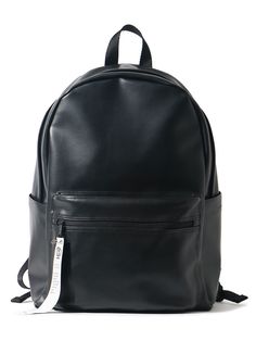 Editor's NotesMade from durable vegan leather, this backpack is modern and practical for daily use. It's fitted with plenty of pockets, both internal and external and also secure space to keep laptop.- Top handle- Zipper closure- One front zipped pocket- Two side pockets- Adjustable shoulder straps- Unisex wear- Fitted 17 laptopMeasurements (in.) One size- Width: 13.0 in.- Height: 18.1 in.   - Depth: 12.6 in.- Weight: 2.4 lbs- Capacity: 33LComposition & Care- 100% Vegan leather- Refer to the Large Capacity Leather Backpack For Back To School, Large Capacity Leather Backpack For School, Leather Backpack With Zipper Closure For Students, Adjustable Strap Leather Backpack For Students, School Backpack With Adjustable Straps In Faux Leather, School Backpack With Adjustable Strap And Faux Leather, Leather Backpack With Zipper Pocket For Commuting, Leather Backpack With Zipper For Daily Use And School, Modern Bags With Zipper Pocket For Back To School