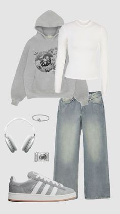 Grils Outfit, Trendy Outfit Ideas, Outfit Inspo Casual, Cute Lazy Day Outfits, Fits Clothes, Trendy Outfit, Stockholm Fashion