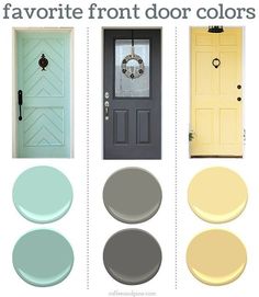 the front door color scheme is shown in this screenshot from pinter's