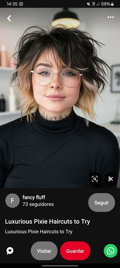 Alt Bob Haircut, Undercut With Bangs, Short Alternative Haircuts, Colorblock Hair, Dyed Bangs, Edgy Hair Color, Half And Half Hair, Rocker Hair, Short Shag Haircuts