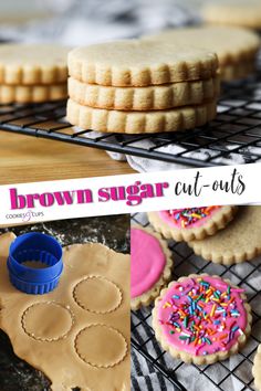 some cookies are sitting on a cooling rack