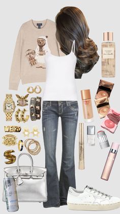 #outfit #outfitinspo #ootd Fits Aesthetic, Weekly Outfits, Trendy Fashion Outfits, Cute Simple Outfits