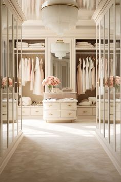 『ウォークインクローゼットへの道』 Walk In Wardrobe Ideas Master Bedrooms, A Walk In Closet, Dream Closet Design, Walking Closet, Luxury Closets Design, Dream Life House, Dekorasi Kamar Tidur, Dream Closets, Dressing Rooms