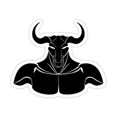 a bull's head with horns on it and the word bulls written in black