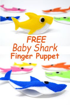 this free baby shark finger puppet is so cute and easy to make