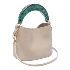 Marni beige Venice hobo bag, magnetic closure, inner slot, one handle, adjustable and removable shoulder strap Composition: 100% Calf Leather | Marni Women's Venice Hobo Bag in Beige | SS24 Luxury Retail, Italian Fashion, Luxury Boutique, Hobo Bag, Magnetic Closure, Calf Leather, Venice, Shoulder Strap, Bag Lady