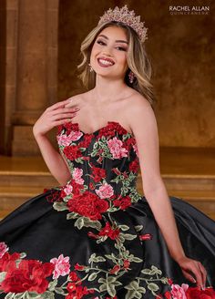 Floral Ruffled Quinceanera Dress by Rachel Allan RQ5007 – ABC Fashion