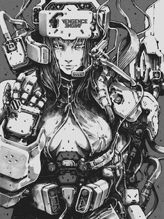 Futurism Tattoo, Angel Reference, Mechanical Monster, Manga Sketch, Cyborgs Art, Arte Robot, Cyberpunk Aesthetic, Cyberpunk Character