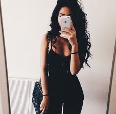 Long Black Hair, Long Wavy Hair, Looks Style, Dark Hair, Kylie Jenner, Hair Goals, Beautiful Hair, Search Engine, Hair Inspo