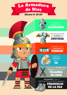 a poster with an image of a roman soldier and the words la armada de dios