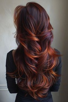 Hair Color Auburn, Red Highlights, Hair Color And Cut, Hair Dye Colors, Hair Inspiration Color, Fall Hair Color, روتين العناية بالبشرة, Hair Inspo Color, Fall Hair Colors