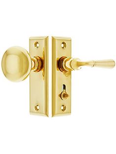 an image of a golden door handle on a white background