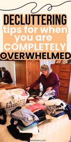 Decluttering Tricks For When You are Completely Overwhelmed! How to Declutter When Overwhelmed: Simple Steps to Regain Control When I think about decluttering, I can easily become overwhelmed by the magnitude of the task. It’s not just the physical act of sorting through my belongings but also the emotional weight each item can carry. These simple decluttering tips will help you through the declutter process. Kitchen Declutter Organizing Ideas, Declutter Help, Declutter Kitchen Counter, Easy House Cleaning, Clean Clutter, Declutter Closet, Decluttering Inspiration, Clutter Control, Declutter Home