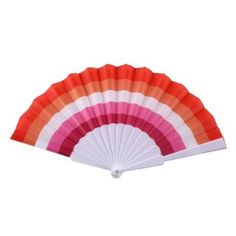 PROUD ESSENTIALS Lesbian Pride Flag Handheld Fan - Proud Supplies LGBTQ+ Gay Pride Store Pride Stuff, Pride Art, Handheld Fan, Best Fan, Hand Held Fan, Lgbtq Pride