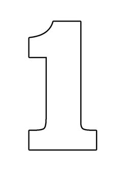 the number one is shown in black and white