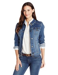 10 Best Denim Jackets for Women - Look Bests Modest Mouse, Look Plus Size, Liverpool Jeans, Lambskin Leather Jacket, Classic Denim Jacket, Outfit Jeans, Classic Jacket