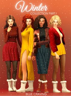 Sims 4 Winter CC Sims 4 Cc Folder, Tumblr Sims 4, Casas The Sims 4, Sims 4 Mm, Sims4 Clothes