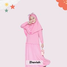 Introducing our beautiful Muslim kids girl dress with hijab, made from high-quality jersey fabric. This girls abaya dress is designed to be soft and cool, providing ultimate comfort for your little one. This girl abaya dress comes with a hijab, adding a touch of elegance and modesty to your girl.  ✅ SIZE ✅ - M (4-5 years): Dress length= 84 cm Bust= 72 cm -M (5-6 Years): Dress length= 93 cm Bust= 72 cm It is important to always measure your child to ensure the right fit and to choose a length tha Long Sleeve Pink Khimar For Eid, Muslim Kids, Abaya Dress, Muslim Girls, Dresses Kids Girl, Jersey Fabric, Dress Length, Girls Dresses, Girl Outfits