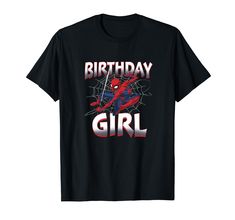 PRICES MAY VARY. Officially Licensed Marvel Spider-Man Apparel for Men - Women - Boys and Girls; Spider-Man T-Shirts; Birthday T-Shirts; Birthday Girl T-Shirts; Spiders T-Shirts; Spider Web T-Shirts; Peter Parker T-Shirts; Spider-Man Classic T-Shirts; 22MVSM00202A-001 Lightweight, Classic fit, Double-needle sleeve and bottom hem Spider Man Birthday, Web Slinger, Birthday Girl T Shirt, Birthday T Shirts, Spiderman Birthday, Man Birthday, Peter Parker, Marvel Spiderman, Birthday Shirt