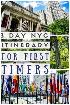 the new york historical library for first timers is featured in this postcard image