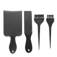 Description The hair dyeing board with long handle design, it allows for comfort and stability. Smooth sides are great for padding the brush and testing color before applying to the hair. A nice hairdressing tool for salon and also good for home use. Features - Color: Black. - Material: ABS. - Packing Size: About 25x18x1cm. - Made of ABS plastic, durable to use. - Economic saving and easy to clean. - Self-help hairdressing, convenient and healthy. - This hair dying board could also separate the Board And Brush, Shop Accessories, Color Kit, Bleach Dye, Hair Coloring, Brush Kit, Hair Dye Colors, Bleached Hair, Colour Board