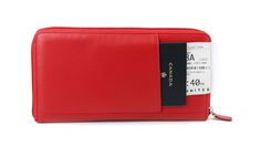 Passport Wallet - myBitti.com Classic Red Travel Wallet, Red Leather Travel Wallets, Compact Travel Wallet With Zipper Pocket, Travel Document Organizer, Credit Card Statement, Documents Organization, Passport Wallet, Cherry Red, Store Credit Cards