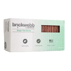 the brickweb single thin bricks are packaged in a box