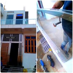 open glass railing installation service provider in gurugram Glass Railing Balcony, Railing Balcony, Stainless Steel Pipe, Balcony Design, Latest Design, Simple Designs