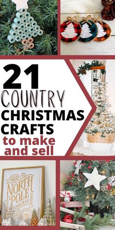 DIY Farmhouse Christmas crafts to make and sell Seasonal Crafts To Sell, Sellable Crafts Make And Sell, Winter Crafts To Sell, Country Christmas Decorations Diy, Farmhouse Christmas Crafts, Texture Craft, Country Christmas Crafts, Diy Farmhouse Christmas, Diy Christmas Crafts To Sell