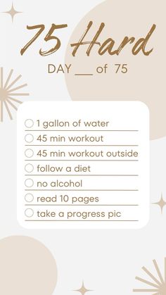 Social Media templates for sharing progress pics, daily checklist and 1-75 daily countdown for the 75 Hard Challenge 75 Day Workout Challenge, 75 Hard Workout Ideas, 75 Hard Challenge Tracker Free Printable, Daily Countdown, Teen Workout Plan, 75 Hard Challenge, Workouts Outside, 75 Hard, Daily Checklist