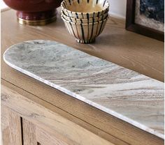 23.5" Marble Stone Table Tray by Bright Bazaar - QVC.com Curated Home, Stone Table, Table Tray, Marble Stone, Fireplace Mantle