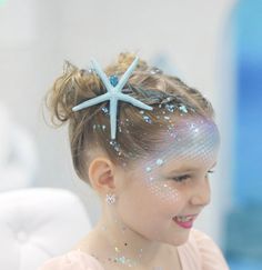 Starfish Hair Clip for Mermaid Costume, Mermaid Accessories, Mermaid Hair Clip for Kids, Mermaid Dress up for Festivals - Etsy Denmark Mermaid Birthday Party Clothes, Mermaid Makeup Kids, Mermaid Crown Kids, Mermaid Makeup For Kids, Mermaid Hairstyles For Kids, Starfish Costume, Mermaid Hairstyles, Mermaid Hair Clip, Festival Braid