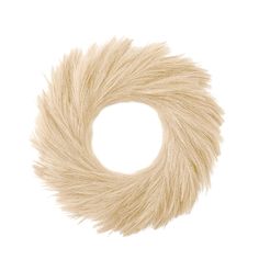 a white fur circle on a white background