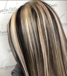 Bleach Brown Hair, Chunky Blonde Highlights, Skunk Hair, Y2k Hair, Hair Color Streaks, Hair Streaks, Dyed Hair Inspiration, Brown Hair With Blonde Highlights, Hair Color Shades