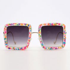 Make a bold statement with our new Kandi sunglasses - the trendiest and most unique sunglasses you'll find. With their designer-inspired look, you'll be sure to stand out from the crowd. Be fashionable and protect your eyes from the sun at the same time. Lens Width: 65mmLens Height: 65mmProtection: UV400 Kandi Sunglasses, Unique Sunglasses, Steampunk Sunglasses, Taylor Swift Outfits, Summer Sunglasses, Stand Out From The Crowd, Cool Sunglasses, Stylish Sunglasses, Make A Change