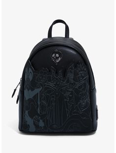 Loungefly Disney Villains Full Cast Mini Backpack - BoxLunch Exclusive Cheap Backpack With Character Print For Disney Trips, Cheap Playful Backpack For Disney Trips, Disney Mini Backpack Display, Disney Bound Hook, Lounge Fly Backpack Harry Potter, Disney Bags Backpacks, Poisoned Apple, Cute Mini Backpacks, The Evil Queen