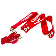 Lifeguard Lanyard Whistle w/ Print - JustLifeguard Red Or Black, Huntington Beach Ca, Huntington Beach, Yellow Black, Costume Accessories, Red Yellow, Lanyard