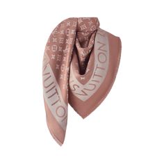 LOUIS VUITTON® - Lock And Go Shine Shawl - Tan Classic Monogram, Trunk Bag, Tan Woman, Latest Bags, Monogram Pattern, Leather Denim, Louis Vuitton Official, Monogram Bag, Wallet Pouch