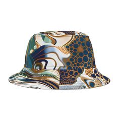 Elevate your music festival experience with our Sapphire Groove Fest Bucket Hat! This psychedelic sapphire blue gold bucket hat is your perfect companion for Red Rocks shows, EDM parties, or casual Denver outings. Made from 100% polyester, our hats are designed to keep you cool while you groove to the beat. Available in two sizes with a sewn-in label for added authenticity. Feel the energy, joy, and euphoria of the music scene while sporting this vibrant accessory. Let the Sapphire Groove Fest Bucket Hat be your ticket to a world of fun and excitement! #SapphireGroove #MusicFestivalFashion #EDMStyle #RedRocksVibes #DenverFashion. 100% polyester Available in two sizes Sewn-in label Made in the USA Inches Small Large Crown height 3.35 3.35 Brim width 2.17 2.17 Head circ. 21.0 24.7 Outer brim Blue Wide Brim Bucket Hat For Festivals, Adjustable Blue 5-panel Bucket Hat, Blue Curved Brim Bucket Hat For Festival, Blue Bucket Hat With Curved Brim For Festivals, Blue Short Brim Bucket Hat For Festivals, Blue Bucket Hat With Short Brim For Festivals, Blue Brimmed Bucket Hat For Festival, Multicolor Bucket Hat For Summer Streetwear, Funky Multicolor Bucket Hat For Festivals