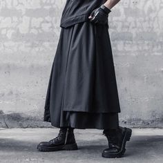 "Funa" Techwear Skirt: Unleash Your Style Dive into the avant-garde world of techwear with the "Funa" Skirt. It’s not just about fashion—it’s about making a statement. Edgy yet elegant, this skirt is for those who dare to defy expectations and embrace their unique style. A Symphony of Function and Flair Every inch of the "Funa" tells a story of innovation. It’s a garment that captures the essence of movement and versatility, designed for the urbanite who craves freedom and expression in their wa Black Skirt For Cosplay, Black Winter Streetwear Skirt, Alternative Style Skirt For Cosplay, Techwear Skirt, Oversized Style, About Fashion, Exclusive Collection, Custom Fit, The Fashion