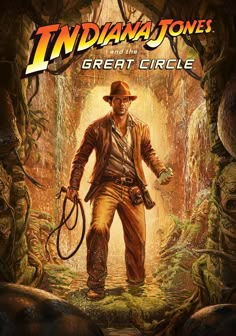 indiana jones and the great circle cover art for indiana jones's book, indiana jones