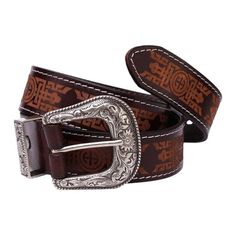 Notre ceinture Western en cuir gravé au laser Injia ravira les sens ! Sa boucle argentée décorée de fleurs et ses coutures assorties sont parfaites pour femme ou homme et donneront à votre style un air de tradition et d'élégance. Vivez l'esprit Western ! Traditional Brown Belt Buckles, Traditional Brown Belt Buckles With Matching Belt, Traditional Brown Belt Buckle With Belt Included, Adjustable Brown Traditional Belt Buckles, Traditional Adjustable Brown Belt Buckles, Western Style Brown Belt As Gift, Brown Western Style Belt For Gift, Western Style Brown Belt For Gift, Classic Adjustable Embroidered Belt