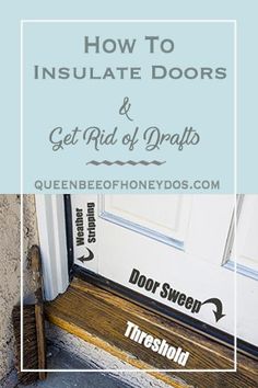 how to insulate doors and get rid of drain