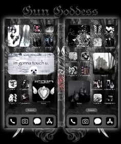 an iphone screen with some pictures on it