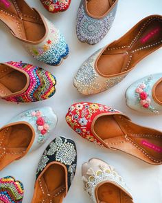 Jutties To Buy Online & In Store! | Weddingplz Shoes Fashion Photography, Embroidery Shoes, Footwear Design Women, Stylish Shoes, Wedding Shoes, Party Wear